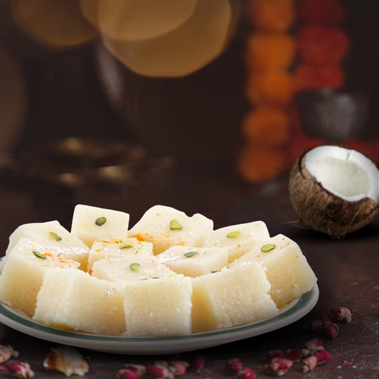 Nariyal (Coconut) Barfi bansiwala.co.in