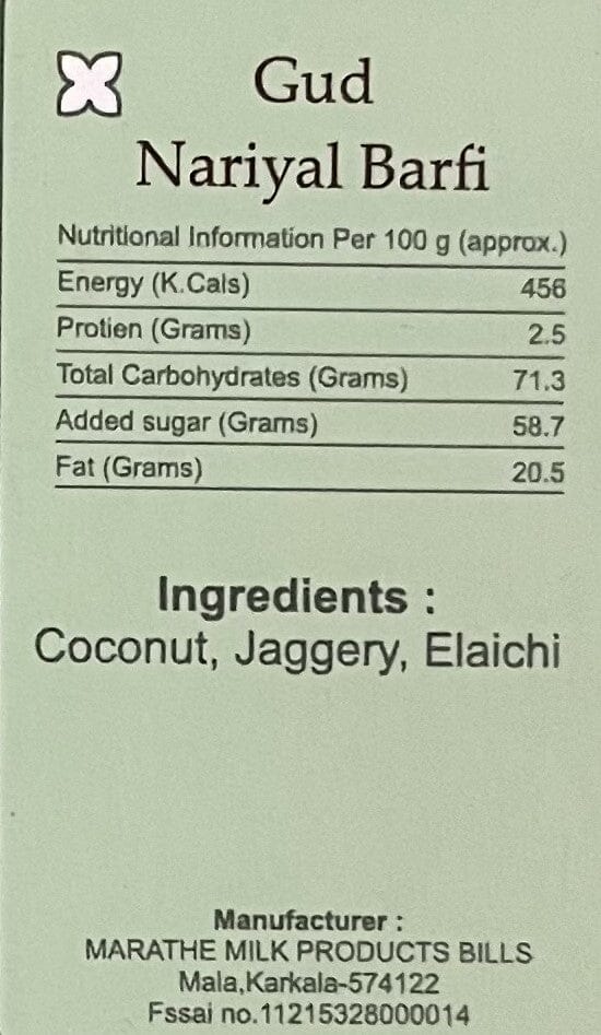 Gud Nariyal Barfi bansiwala.co.in
