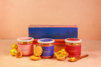 Copy of 3 in 1 Diwali Jar Hamper - Chakli Namkeen bansiwala.co.in 